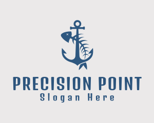 Fishbone Anchor Harbor logo design