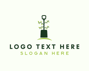 Hedge Shears - Plant Shovel Landscaping logo design