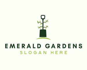 Plant Shovel Landscaping logo design