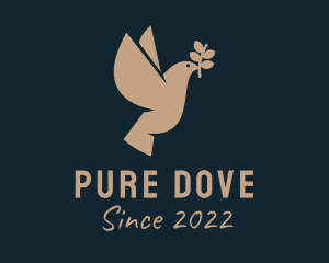 Peace Olive Dove  logo design