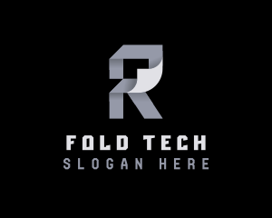 Fold - Geometric Origami Fold logo design