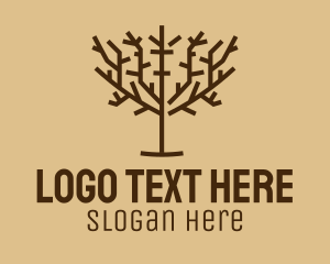 Tree Planting - Brown Tree Park logo design