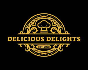 Restaurant Chef Toque logo design