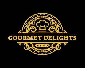 Restaurant Chef Toque logo design