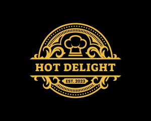 Restaurant Chef Toque logo design