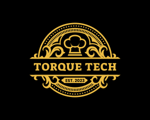 Restaurant Chef Toque logo design