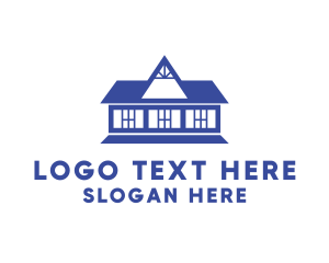 Land - Colonial House Design logo design