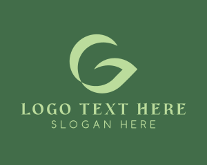 Tea Shop - Leafy Letter G logo design