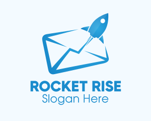 Launch - Mail Rocket Launch logo design