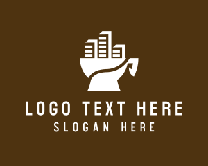 Cup - Town Coffee Cup logo design