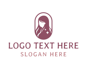 Women - Starry Hair Woman logo design