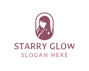 Starry Hair Woman logo design