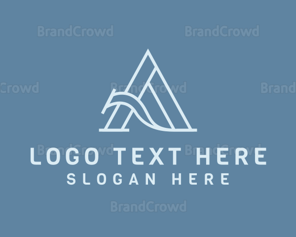 Premium Swoosh Letter A Logo