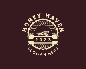 Bee Honey Apiary logo design