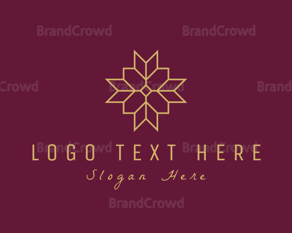 Elegant Geometric Flower Logo