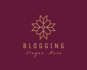 Event Styling - Elegant Geometric Flower logo design
