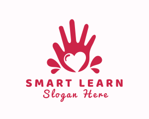 Art School - Heart Hand Care logo design