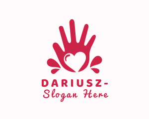 Care - Heart Hand Care logo design