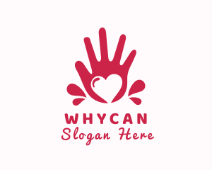 Art School - Heart Hand Care logo design