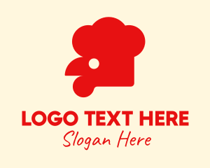 Farm Animal - Red Chicken Restaurant logo design