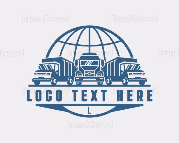 Truck Cargo Logistics Logo