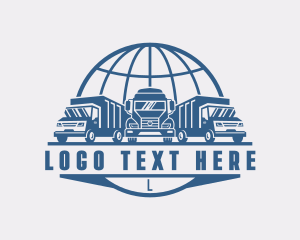 Transport - Truck Cargo Logistics logo design