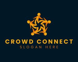 Crowd - Human Foundation Charity logo design