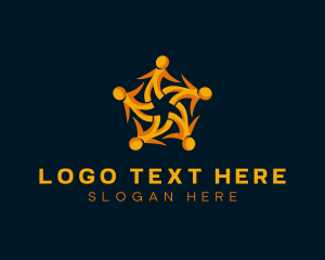 Organization - Human Foundation Charity logo design