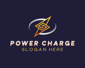 Lightning Power Charge logo design