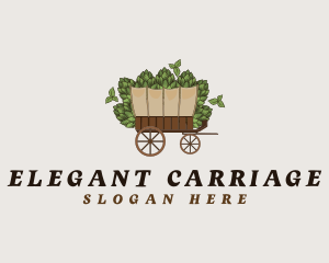 Brewery Hop Caravan logo design