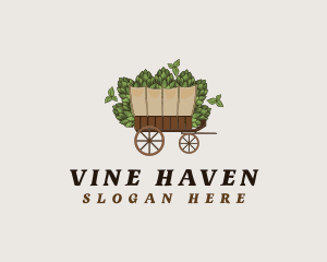 Brewery Hop Caravan logo design