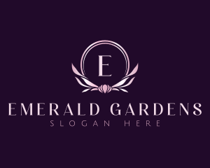 Floral Wreath Decor logo design