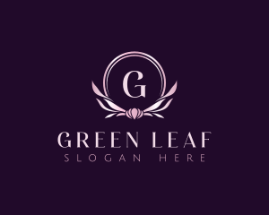 Floral Wreath Decor logo design