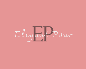 Pink Elegant Beauty logo design