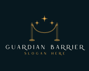 Barrier - Stanchion Partition Barrier logo design