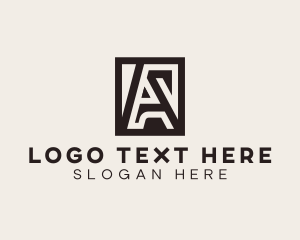 Interior Design Architect Letter A Logo