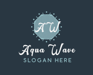 Beauty Waves Octagon logo design