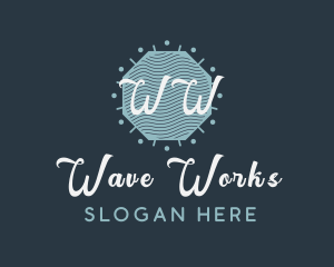 Beauty Waves Octagon logo design