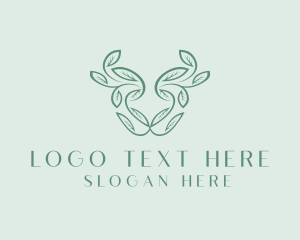 Vegetable - Herbal Leaf Vines logo design