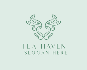 Herbal Leaf Vines logo design