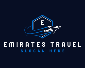 Airplane Travel Agency logo design