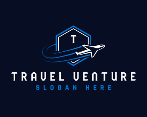 Airplane Travel Agency logo design