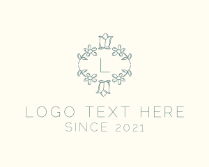 Arrangement - Botanical Tulip Decoration logo design
