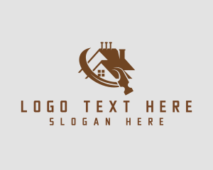 Construction - House Hammer Repair logo design