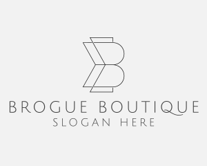 Fashion Designer Boutique Letter B logo design