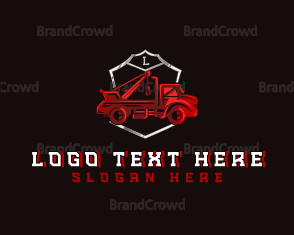 Tow Truck Shield Logo