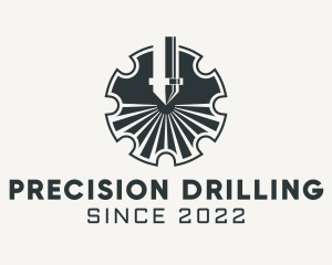 Drilling - Industrial Mechanical Drill logo design