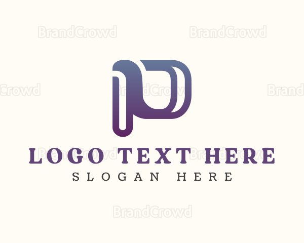 Professional Business Letter P Logo