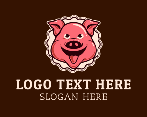 Cartoon - Hog Farm Breeder logo design