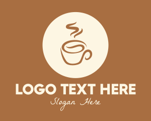 Mug - Hot Coffee Bean Cup logo design